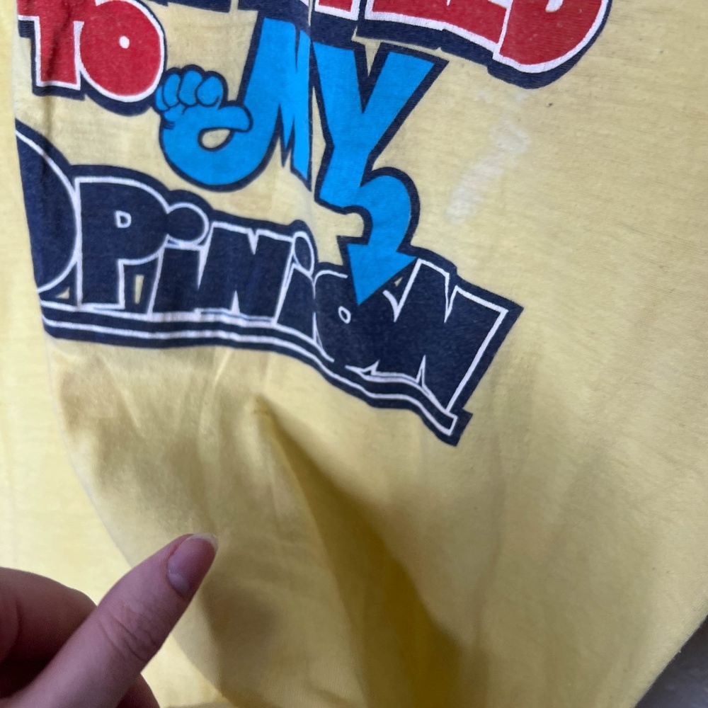Vintage Everybody is Entitled to My Opinion Tee Shirt Single Stitch - Picture 9 of 12